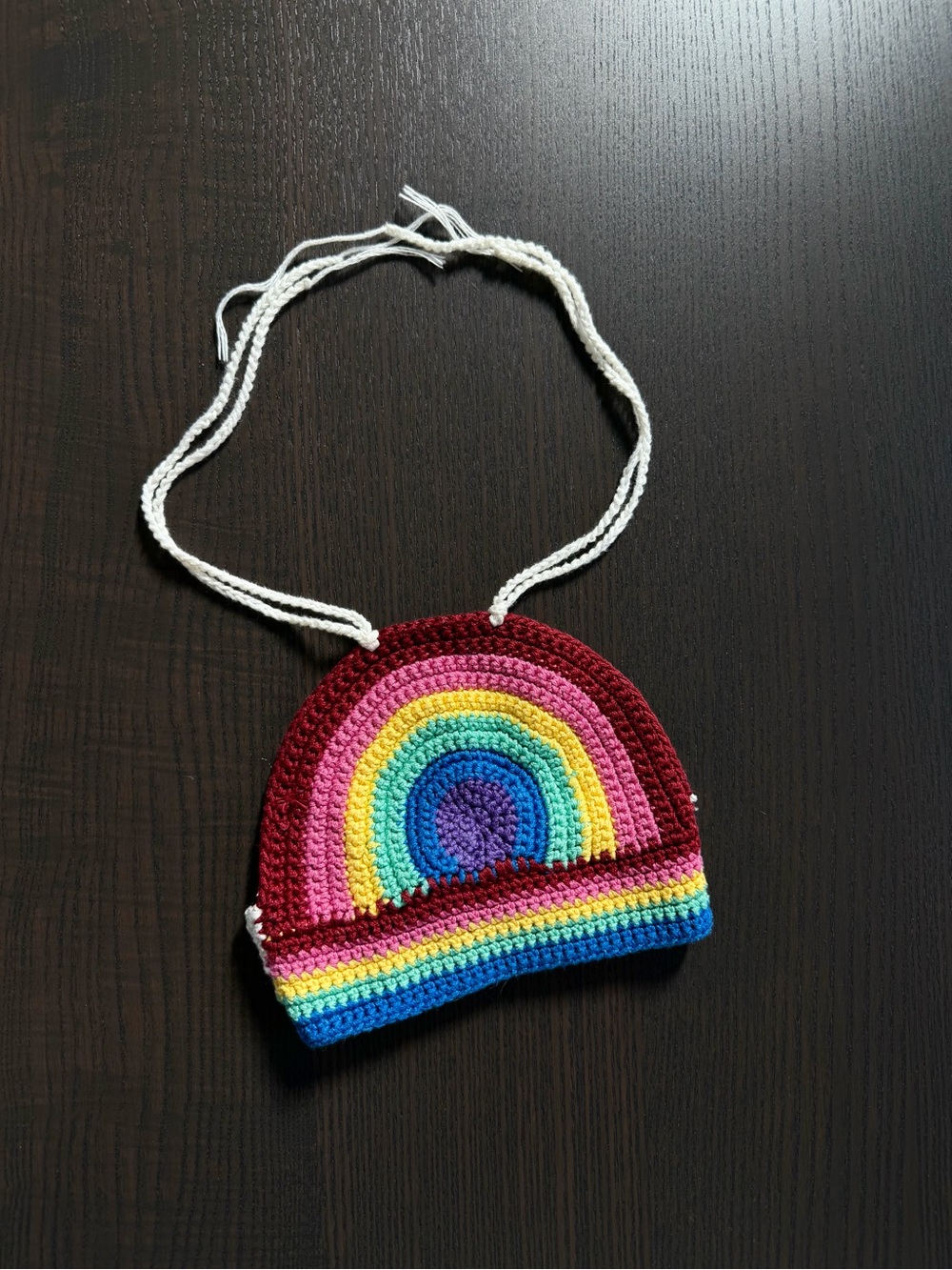 Handmade Rainbow Crochet Top